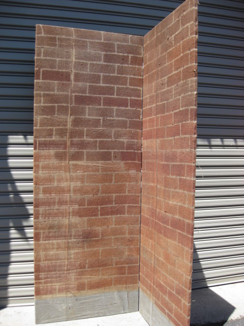 SCREEN, Brick Bifold Screen 2.4m x 90cm Panels